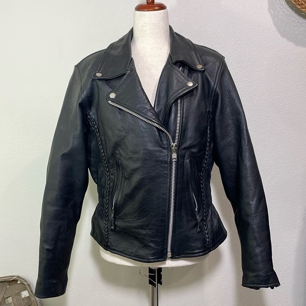Vintage Black Leather Jacket